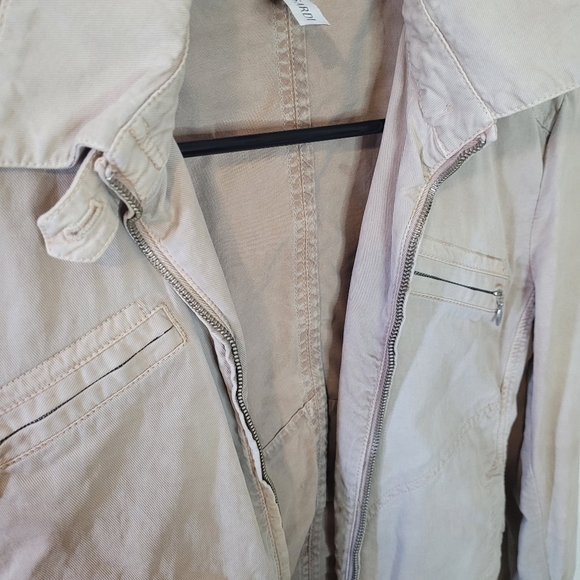 Beige biker jacket - Picture 3 of 3